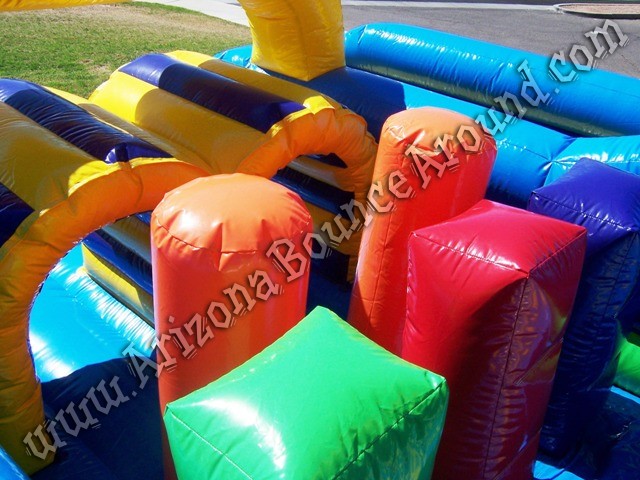 Vertical rush inflatable obstacle course for rental Phoenix Arizona